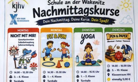 Angebot Nachmittagskurse