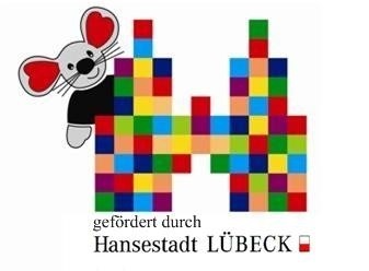 Logo - Gefördert durch Hansestadt Lübeck